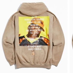 MENS BIGGIE TRACKLIST HOODIE SWEATSHIRT